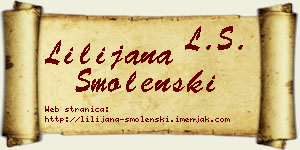 Lilijana Smolenski vizit kartica